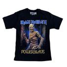 Camiseta Iron Maiden Powerslave Blusa Adulto Unissex Mr410