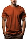 Camiseta JACENBOY Premium Heavyweight 210 g de algodão puro laranja Camiseta JACENBOY Premium Heavyweight 210 g de algodão puro laranja