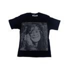 Camiseta Janis Joplin Blusa Cantora Foto Preto Mr342 RC