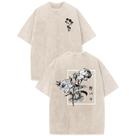 Camiseta japonesa Hiehiety com estampa masculina Harajuku Rose 2XL