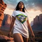 Camiseta Jesus Brasil Camisa Religiosa Patriótica Casual Masculina Feminina Conforto 100% Algodão