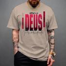Camiseta Jesus Vive Deus Prioridade Camisa 100% Algodão Blessed Camiseta Jesus Vive Deus Prioridade Camisa 100% Algodão Blessed
