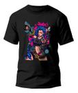 Camiseta Jinx League Of Legends Arcane V02 Camisa Algodão Camiseta Jinx League Of Legends Arcane V02 Camisa Algodão