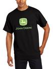 Camiseta John Deere para Hombre con Logotipo Oficial en Algodón Negro
