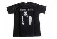 Camiseta Jon Bon Jovi Blusa Adulto Unissex Banda de Rock Le005 BM