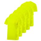 Camiseta JORESTECH de alta visibilidad amarilla con tecnología de absorción de humedad