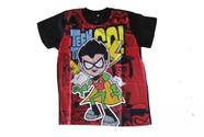 Camiseta Jovens Titãs Robin Teen Titans Blusa Infantil Juvenil H187 BM