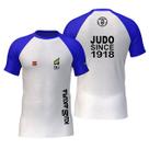 Camiseta Judo KuSakura CBJ Branca/Azul