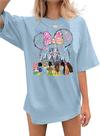 Camiseta jusgai Magic Kingdom Castle Graphic Camiseta feminina