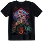Camiseta Juvenil Stranger Things Preta - Malwee Camiseta Juvenil Stranger Things Preta - Malwee