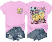 Camiseta KALRUP My Jesus Be Making Lemonade rosa unissex Camiseta KALRUP My Jesus Be Making Lemonade rosa unissex
