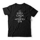 Camiseta Keep Calm And Code On Camiseta Keep Calm And Code On