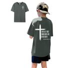 Camiseta KEEVICI Boys God Jesus Cross Faith Bible Verse 5-6Y