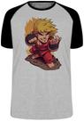Camiseta Ken Street Fighter Blusa Plus Size extra grande adulto ou infantil