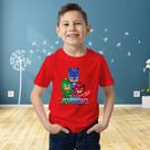 Camiseta Kids Pj Herois Corujita Desenho Masks Pjamax Max Infantil