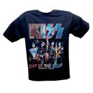 Camiseta Kiss Double Stamp com estampa dupla 100% algodão Camiseta Kiss Double Stamp com estampa dupla 100% algodão