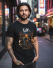 Camiseta Korn Banda Rock Nu Metal Masculina Algodão 100%