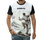 Camiseta Kung Fu Arte Marcial Chinesa Wu Shu Luta Combate Camiseta Kung Fu Arte Marcial Chinesa Wu Shu Luta Combate