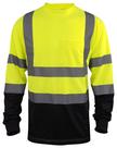 Camiseta L&M Hi Vis Class 3 Reflective Safety, laranja limão