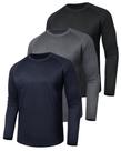 Camiseta LalaHooK 3 Unidades Manga Longa Secagem Rápida Proteção UV 50+ Camiseta LalaHooK 3 Unidades Manga Longa Secagem Rápida Proteção UV 50+