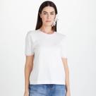 Camiseta Lança Perfume Logo Bordado Ve25 Off White Feminino