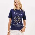 Camiseta Lança Perfume Name Pr26 Marinho Feminino Camiseta Lança Perfume Name Pr26 Marinho Feminino