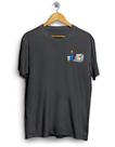 Camiseta Lavada 100% Algodão Estampa Frente Boteco Regular