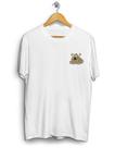 Camiseta Lavada 100% Algodão Estampa Frente e Costas Serial Cheese Regular