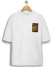 Camiseta Lavada 100% Algodão Estampa Frente VHS-01 Oversized