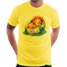 Camiseta Leãozinho Relaxando Na Piscina - Foca na Moda