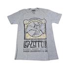 Camiseta Led Zeppelin Blusa Cinza Banda de Rock Unissex Bo2061