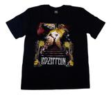 Camiseta Led Zeppelin Blusa Preta Rock Highway Heaven HCD566 BM