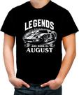 Camiseta Lendas Nascem em Agosto Carros Esportivos 2
