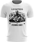 Camiseta Lendas Nascem em Fevereiro Carros Esportivos 3