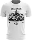 Camiseta Lendas Nascem em Maio Carros Esportivos 3