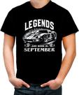 Camiseta Lendas Nascem em Setembro Carros Esportivos 2
