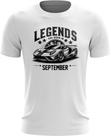 Camiseta Lendas Nascem em Setembro Carros Esportivos 4
