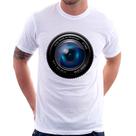 Camiseta Lente Câmera - Foca na Moda Camiseta Lente Câmera - Foca na Moda