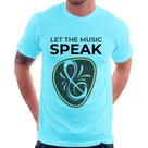 Camiseta Let the music speak - Foca na Moda