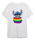 Camiseta Lilo & Stitch - LGBT Pride com Bandeira 1078