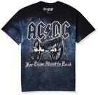 Camiseta Liquid Blue Ac/DC Cannon para homens Tie Dye Tamanho S Camiseta Liquid Blue Ac/DC Cannon para homens Tie Dye Tamanho S