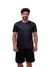 Camiseta Lisa Básica Masculina 100% Poliéster Preta