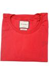 Camiseta lisa casual feminina vermelha coleção beija-flor