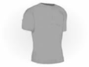 Camiseta Lisa Colorida Manga Curta Adulto Pol. Prata