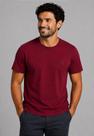 Camiseta Lisa de Algodão com Gola Careca Vinho - Tony Menswear