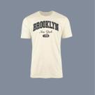 Camiseta Lisa Estampada Brooklyn 100 Camisa Algodão 30.1 Básica Branco Off White