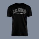 Camiseta Lisa Estampada Los Angeles 100 Camisa Algodão 30.1 Básica Masculina Feminina Preto Camiseta Lisa Estampada Los Angeles 100 Camisa Algodão 30.1 Básica Masculina Feminina Preto