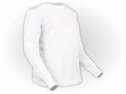 Camiseta Lisa Manga Longa Infantil Poliéster Branca