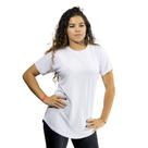 Camiseta Long Feminina Alongada Academia Blusinha Viscose