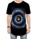 Camiseta Longline Buraco Negro Gravidade Espaço 3